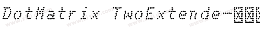 DotMatrix TwoExtende字体转换